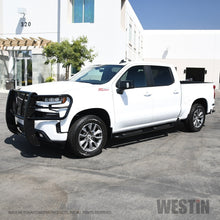 Load image into Gallery viewer, Westin Chevrolet Silverado/Sierra 1500 Crew Cab Platinum 4 Oval Nerf Step Bars - Black