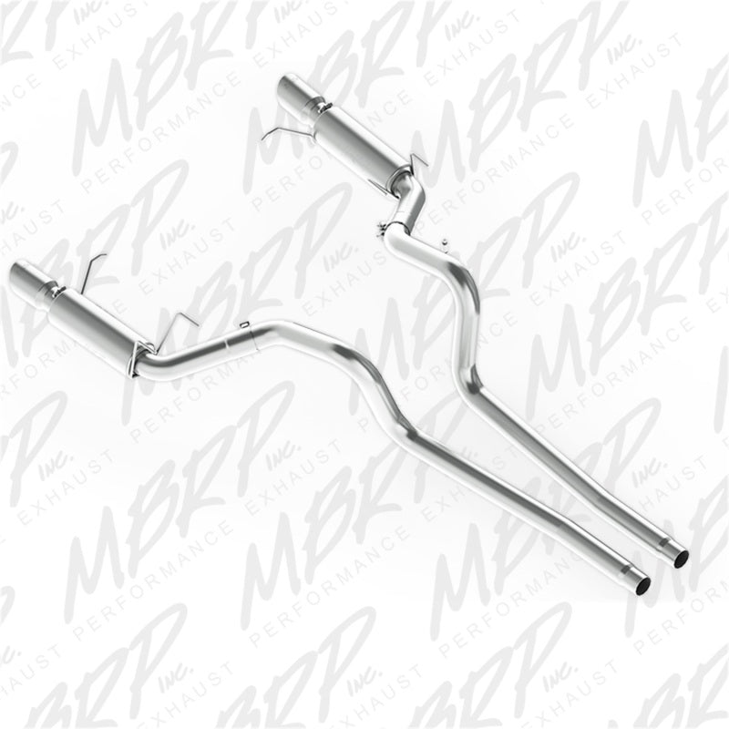 MBRP Ford Mustang GT 5.0L Dual Split Rear Race Version AL 3in Cat Back Exhaust System