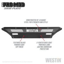 Load image into Gallery viewer, Westin Chevy Silverado 2500/3500 Pro-Mod Skid Plate - Textured Black