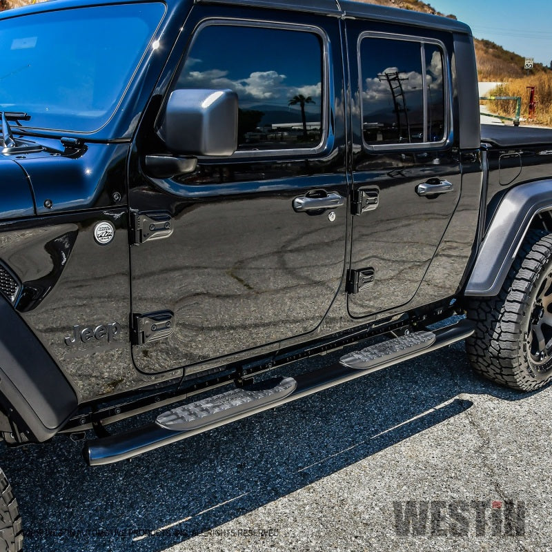 Westin 20+ Jeep Gladiator PRO TRAXX 4 Oval Nerf Step Bars - Black