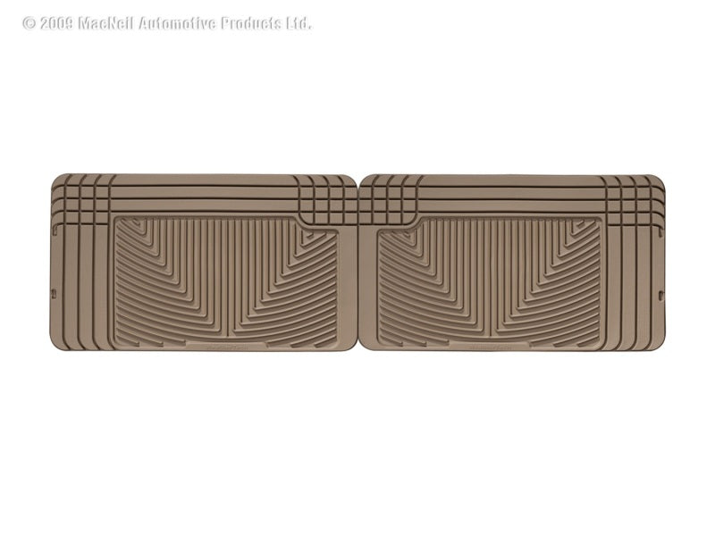 WeatherTech GMC Rally Van Rear Rubber Mats - Tan