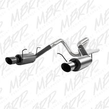 Load image into Gallery viewer, MBRP Ford Mustang GT 5.0L 3in Cat Back Dual Split Rear Street Version 4in Tips - Black
