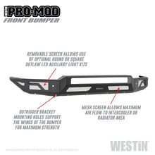 Load image into Gallery viewer, Westin 15+ Chevrolet Silverado 2500/3500 Pro-Mod Front Bumper - Textured Black