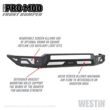 Westin 15+ Chevrolet Silverado 2500/3500 Pro-Mod Front Bumper - Textured Black