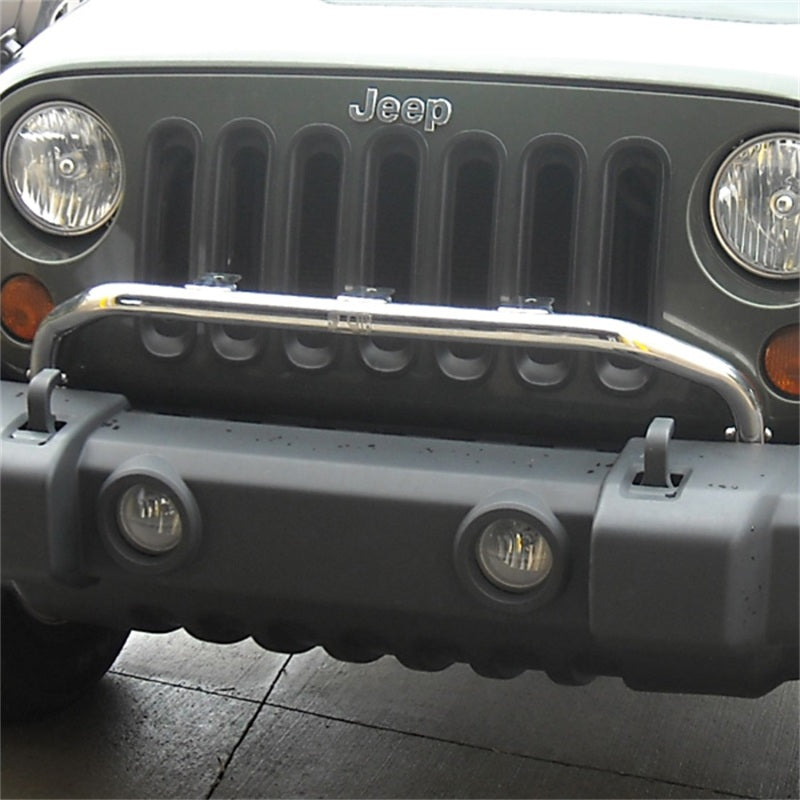 Rugged Ridge Jeep Wrangler JK Stainless Steel Bumper Mounted Light Bar