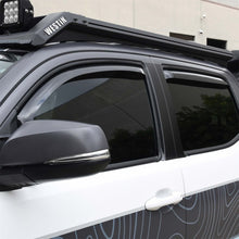 Load image into Gallery viewer, Westin Toyota Tacoma Double Cab 4dr Wade In-Channel Wind Deflector 4pc - Smoke