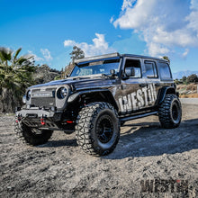 Load image into Gallery viewer, Westin 18+ Jeep Wrangler JLU 4dr. E-Series 3 Nerf Step Bars - Tex. Blk