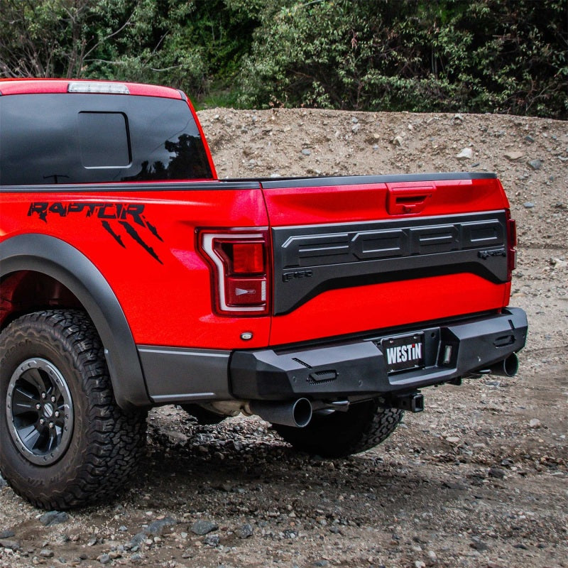 Westin 17+ Ford F-150 Raptor Pro-Series Rear Bumper - Textured Black