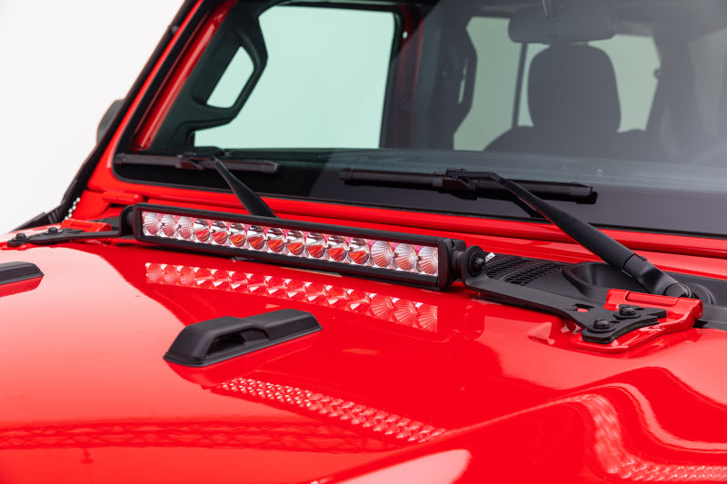 Go Rhino Jeep Wrangler JL/JLU/Gladiator JT Light Mount - 20in Single Row