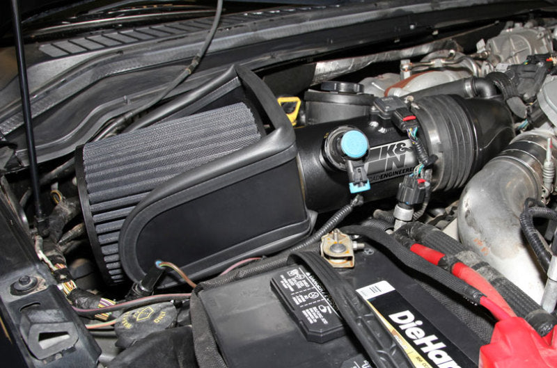 K&N Ford F250/F350/F450/F550 Super Duty 6.4L V8 DSL Black Performance Intake Kit