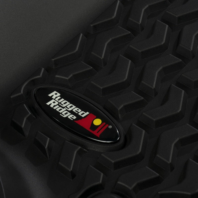 Rugged Ridge Floor Liner Rear Black Jeep Wrangler JL 2 Dr