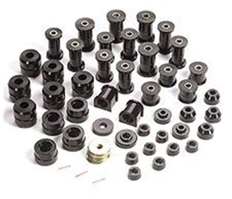 Rugged Ridge Polyurethane Bushing Kit Black Jeep Wrangler YJ