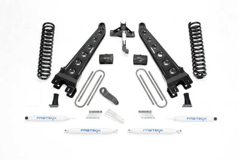 Fabtech 17+ Ford F250/F350 4WD Diesel 6in Rad Arm Sys w/Coils & Perf Shks