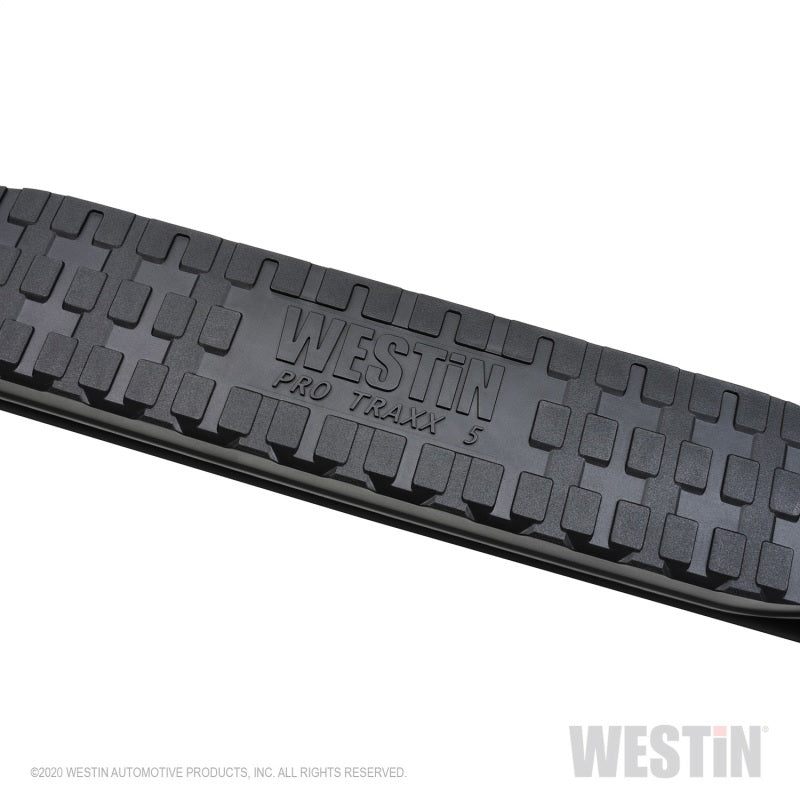 Westin Chevy Silverado 2500/3500 Crew Cab (6.5ft Bed) PRO TRAXX Oval W2W Nerf Step Bars - Black