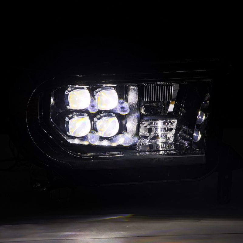 AlphaRex 07-17 Toyota Tundra NOVA LED Proj Headlights Alpha-Black w/Activ Light/Seq Signal/DRL