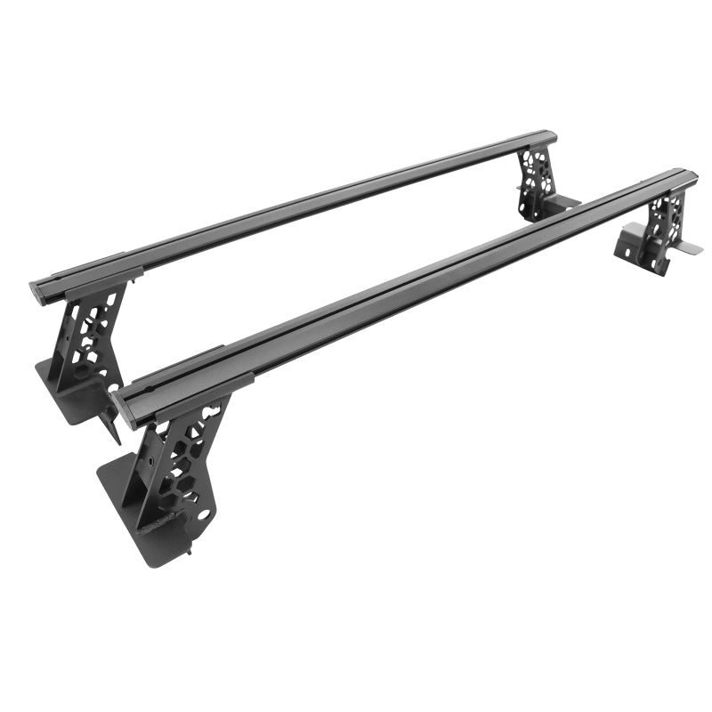 Go Rhino Jeep Gladiator JT/Toyota Tacoma/Nissan Frontier XRS Cross Bars Kit - Tex. Blk