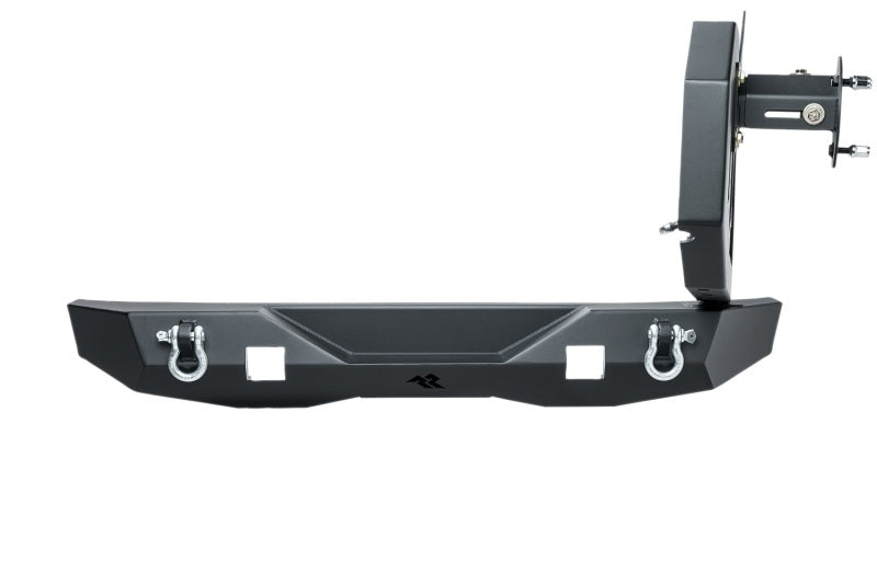 Rugged Ridge Jeep Wrangler (JK/JKU) XOR Rear Bumper w/Swing Out Tire Carrier - Tex. Blk
