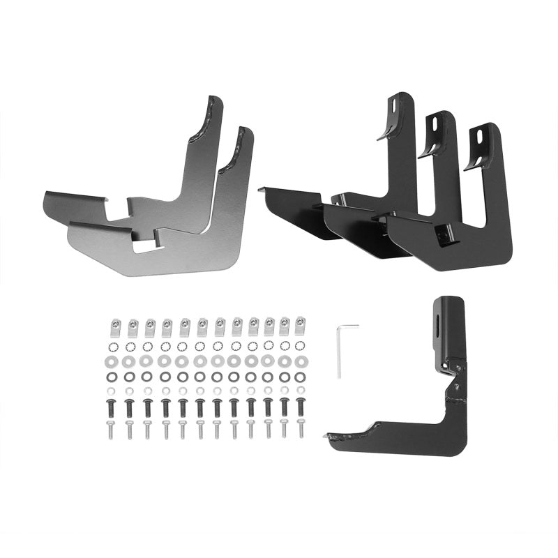 Westin 2014+ Chevrolet/GMC Silverado Sierra 1500 Dbl Cab PRO TRAXX 5 Oval Nerf Step Bars - Black