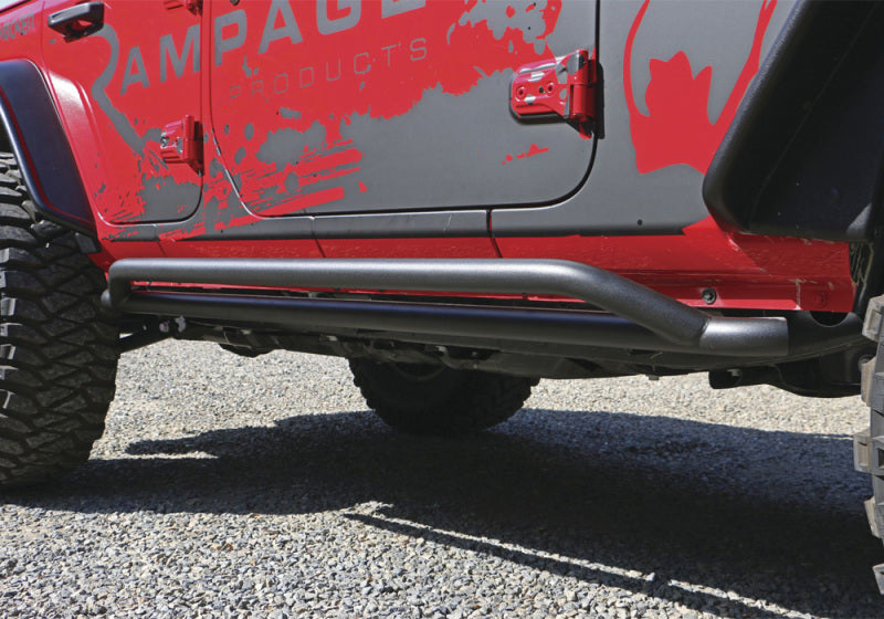 Rampage Jeep Wrangler(JL) Unlimited Sport S 4-Door Rail Slide Step - Black