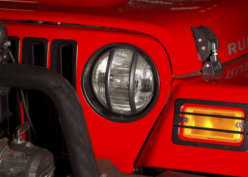 Rugged Ridge Headlight Bezels Black Jeep Wrangler