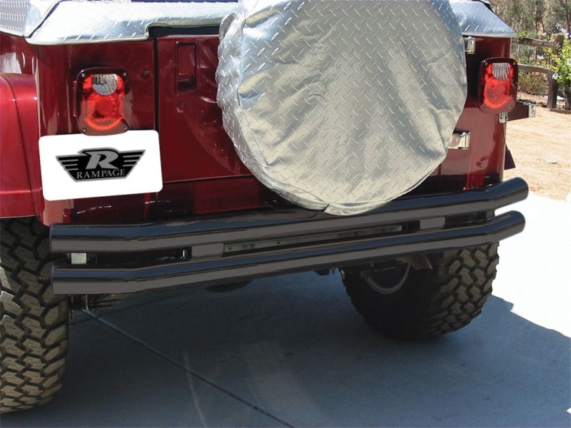 Rampage Jeep Wrangler(YJ) Double Tube Bumper - Black