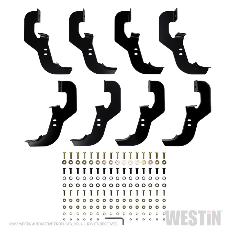 Westin Chevrolet Silverado Crew Cab w/ 6.5ft Bed PRO TRAXX 5 W2W Oval Nerf Step Bars - Black