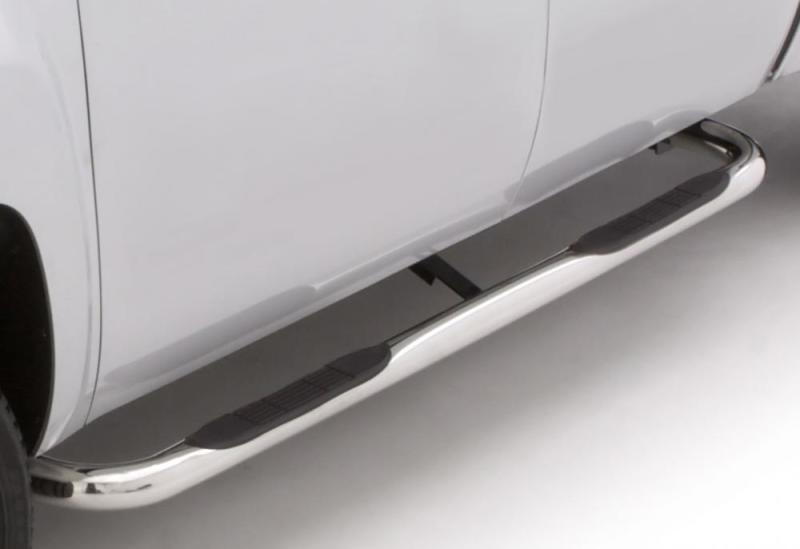 Lund Chevrolet Silverado 1500 Extended Cab 3in Round Bent SS Nerf Bars - Polished