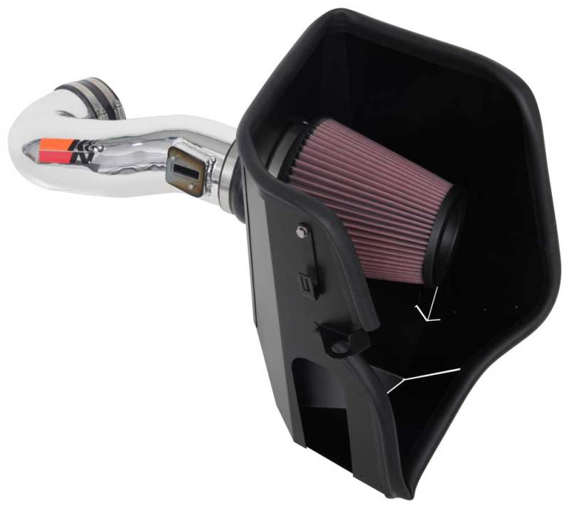 K&N Chevy Silverado / GMC Sierra 1500 V8-5.3/6.2L Performance Air Intake Kit