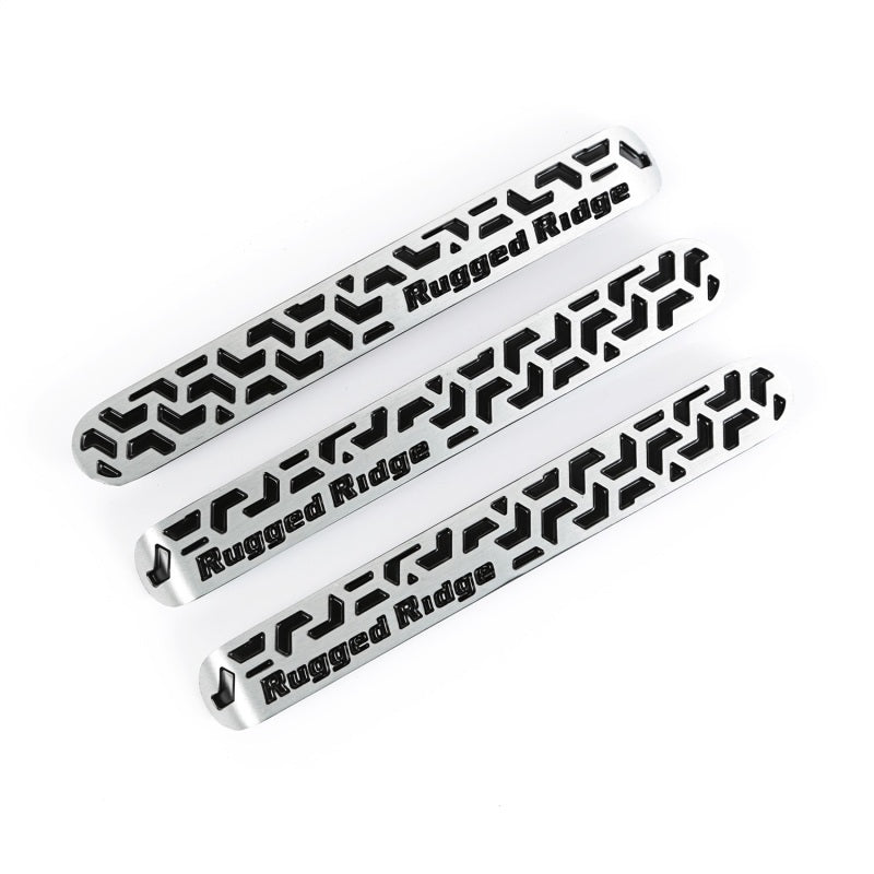 Rugged Ridge Elite Dr Hndle Insert Contrast Tread2D Jeep Wrangler JK