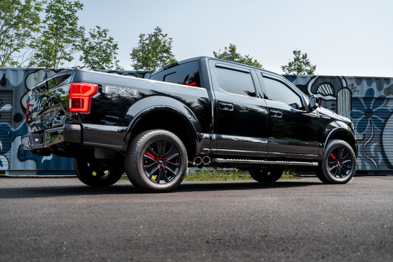 MBRP Ford F150 T304 Pre-Axle 4in OD Tips Dual Outlet 3in Cat Back Exhaust