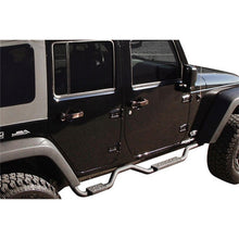 Load image into Gallery viewer, Rampage Jeep Wrangler(JK) Unlimited Side Bar Drop Step Slimline - Black