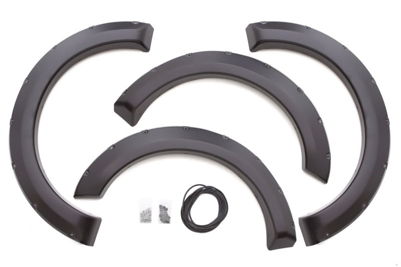Lund Ford F-150 (Excl Raptor) RX-Rivet Style Smooth Elite Series Fender Flares - Black (4 Pc.)