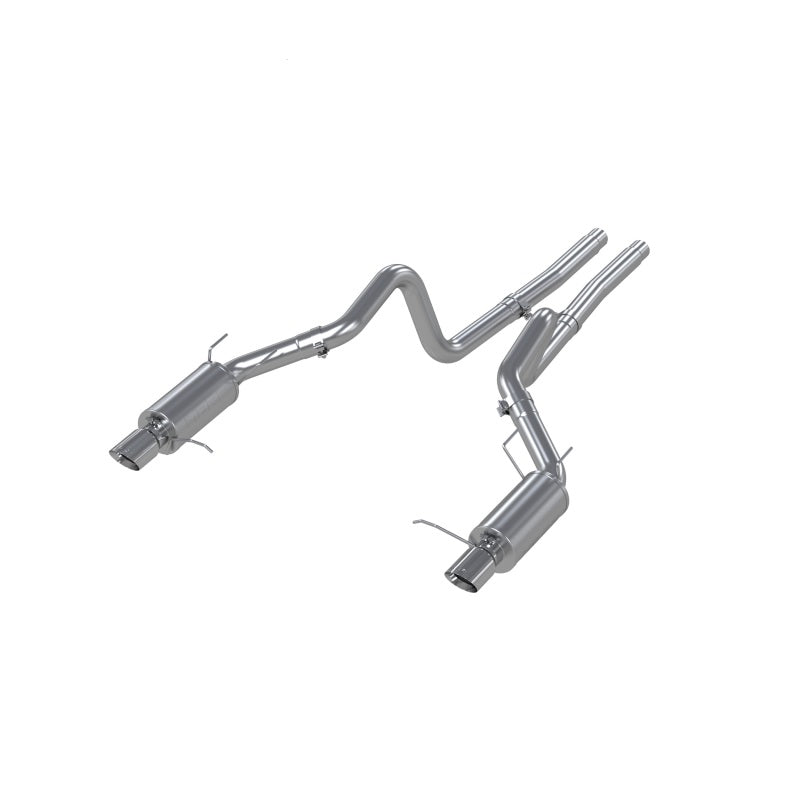 MBRP Ford Mustang GT 5.0L Dual Split Rear Street Version T409 3in Cat Back Exhaust System