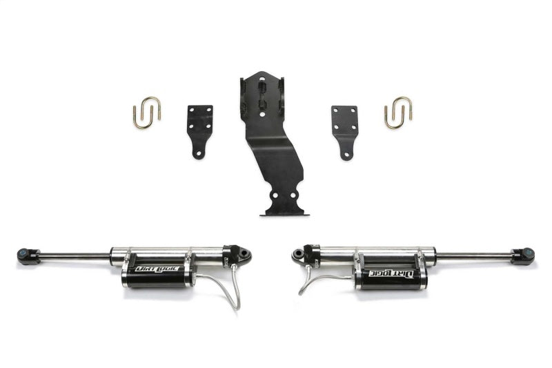 Fabtech 17+ Ford F250/F350 4WD Dual Steering Stabilizer System w/DL 2.25 Resi Shocks