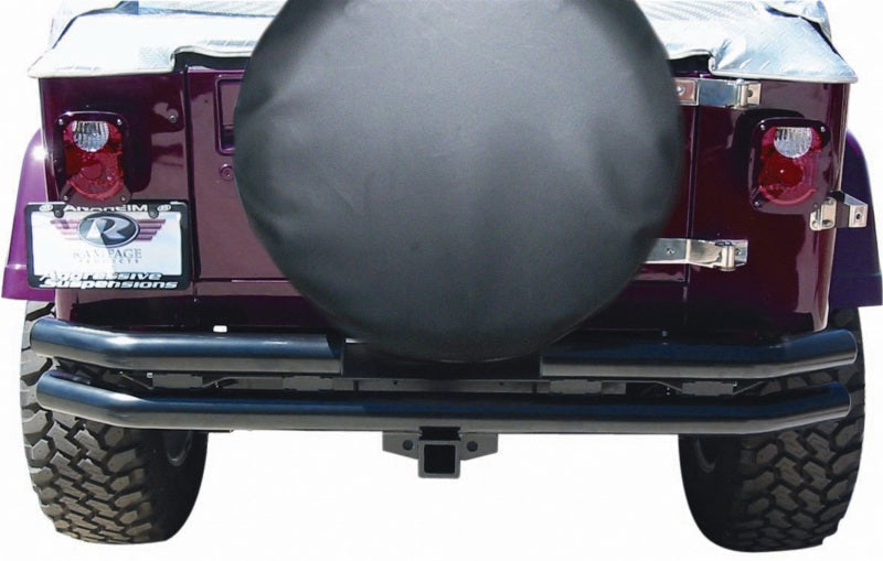 Rampage Jeep CJ5 Double Tube Rear Bumper - Black