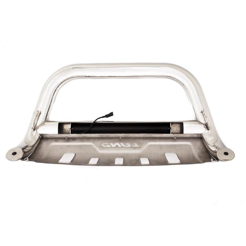 Lund Chevy Silverado 2500 Bull Bar w/Light & Wiring - Polished