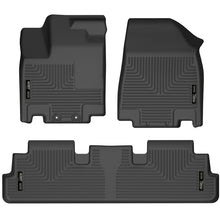 Load image into Gallery viewer, Husky Liners 2022 Nissan Pathfinder/Infiniti QX60 Weatherbeater Black Front &amp; 2nd Seat Floor Liners
