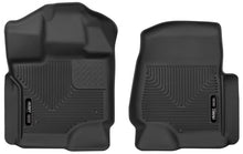 Load image into Gallery viewer, Husky Liners 15-17 Ford F-250 Super Duty Crew Cab X-Act Contour Black Front Floor Liners