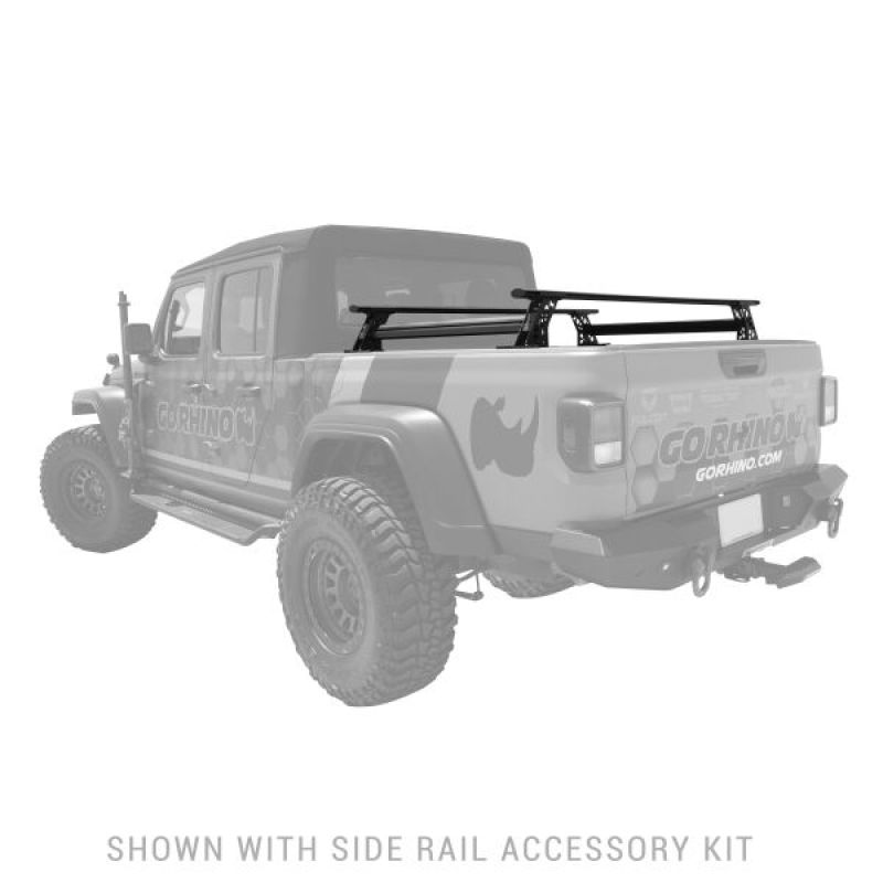Go Rhino Jeep Gladiator JT/Toyota Tacoma/Nissan Frontier XRS Cross Bars Kit - Tex. Blk