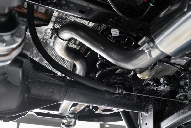 MBRP Jeep Wrangler JL 2.5in Single Rear Exit Cat Back Exhaust - Aluminum