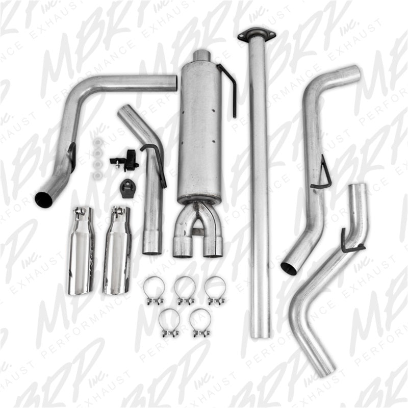 MBRP Toyota Tacoma 4.0L EC/CC AL Dual Split Side Cat Back Exhaust