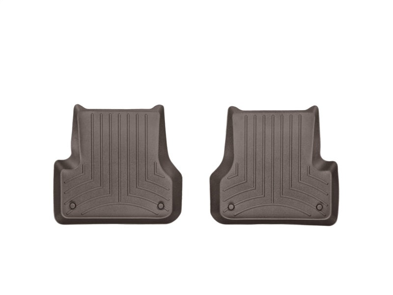 WeatherTech 2012+ Audi A6 Rear FloorLiner - Cocoa