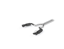 Load image into Gallery viewer, MBRP Ford Mustang GT 5.0 3in Dual Split Rear Cat Back w/ Quad 4in Dual Wall Tips- Black Coated