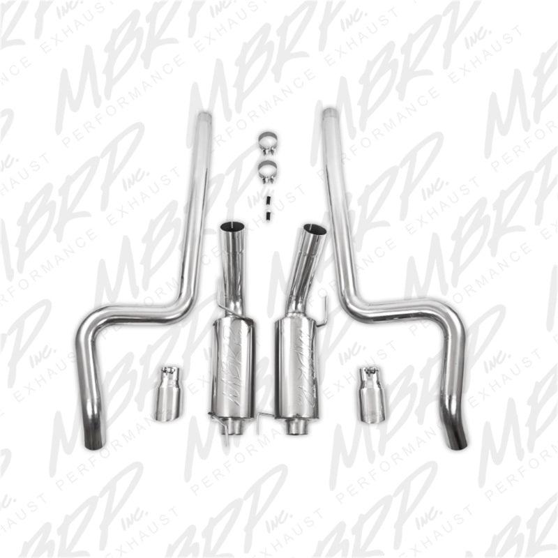 MBRP Ford Shelby GT500 / GT Dual Split Rear Street Version 4in Tips T409 Exhaust System