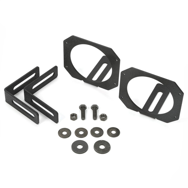 Rugged Ridge Jeep Wrangler JK 3.5in Round / 3in Cube LED Light Mount Brackets