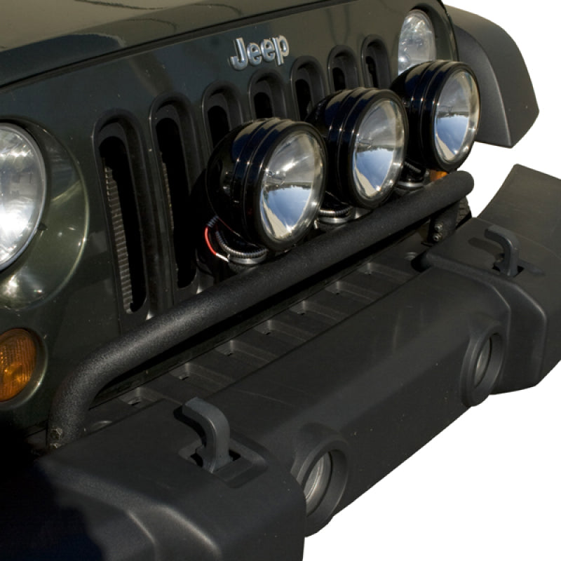 Rugged Ridge Jeep Wrangler JK Textured Black Bumper Mounted Light Bar