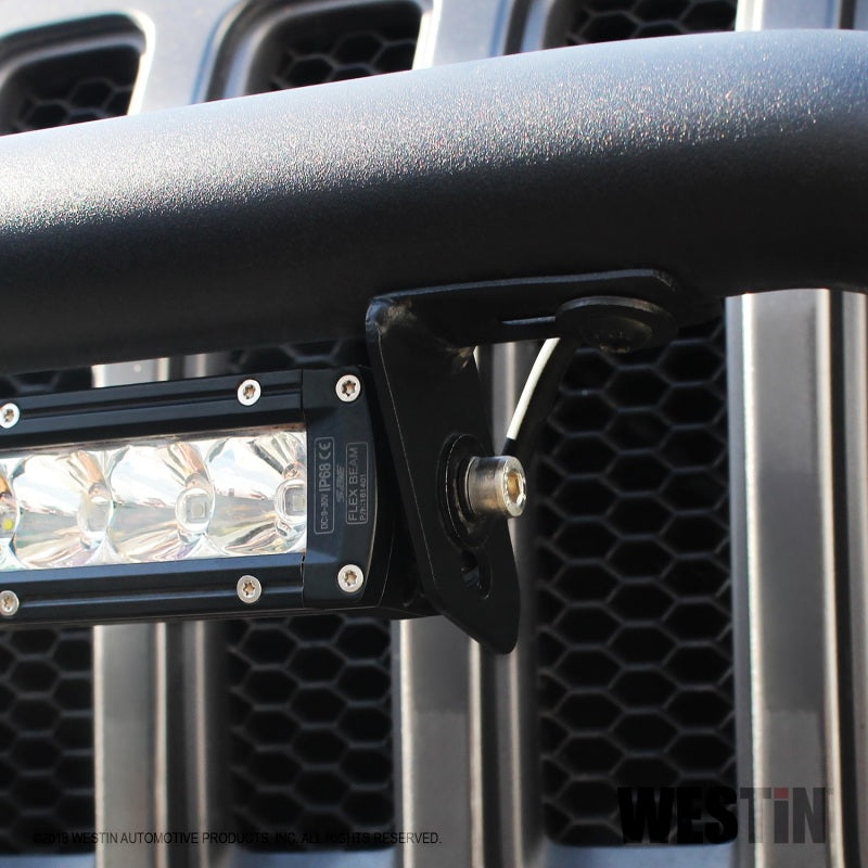 Westin 18+ Jeep Wrangler JL WJ2 Full Width Front Bumper w/Bull Bar Textured Black