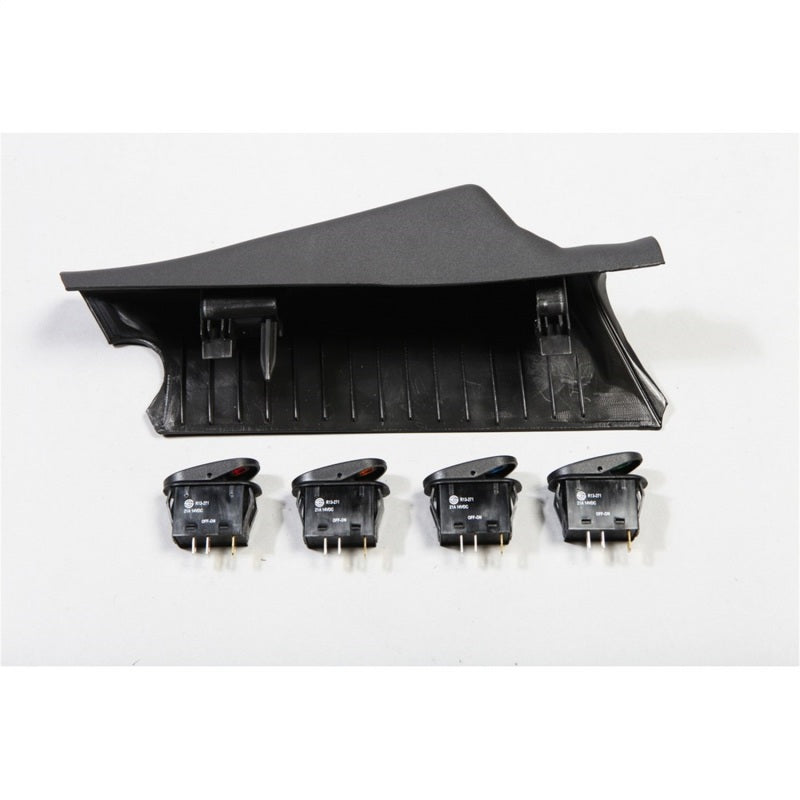 Rugged Ridge A-Pillar 4 Switch Pod Kit Black LHD JK