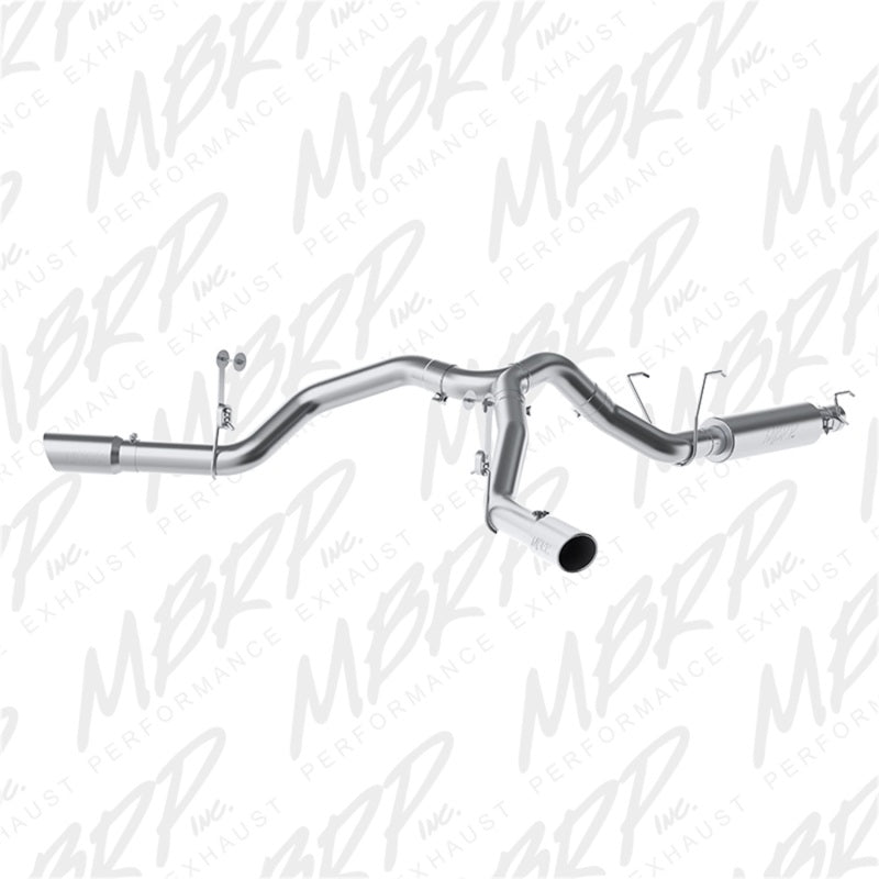 MBRP Ram 2500 6.4L 4in AL Dual Side Split Outlet Cat Back Exhaust