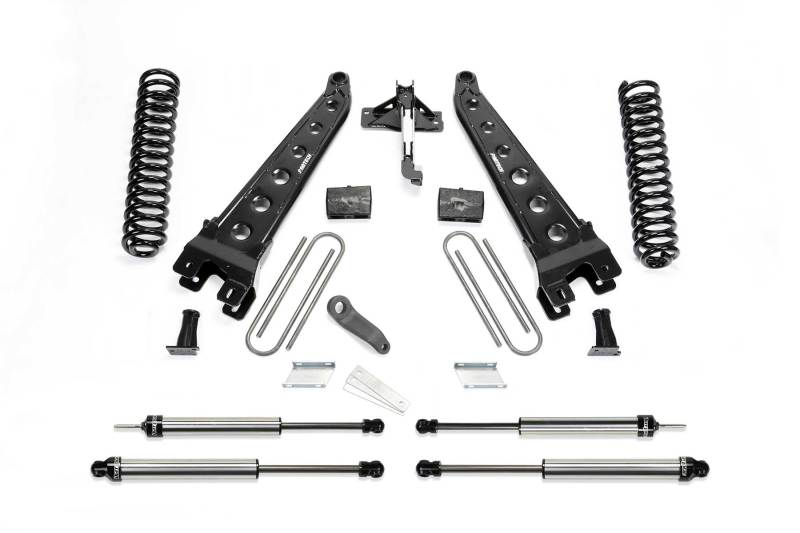Fabtech 17+ Ford F250/F350 4WD Gas 6in Rad Arm Sys w/Coils & Dlss Shks